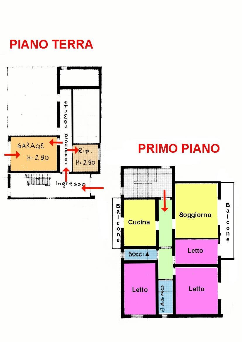 Foto 31 - Casa indipendente via Zappaterra 10/f, Copparo - planimetria 1