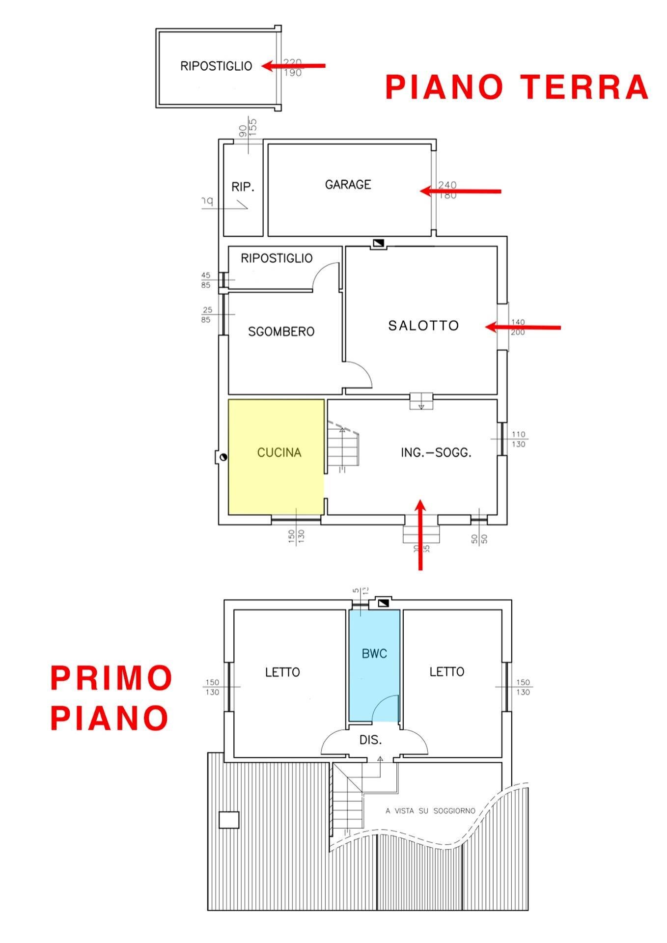 Foto 27 - Casa indipendente via Zappaterra
 
1/h, Copparo - planimetria 1