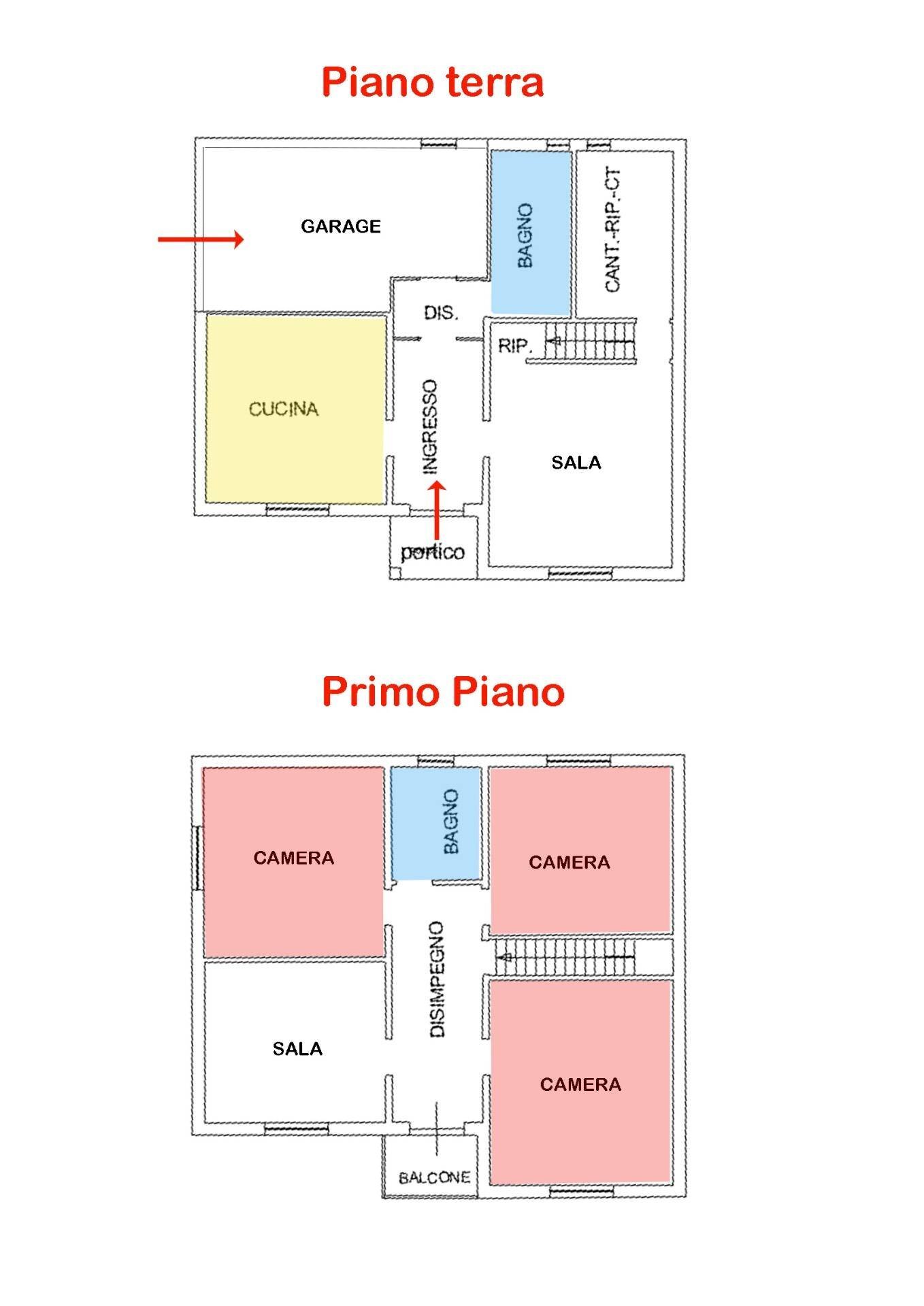 Foto 36 - Independent house via vicolo Po
 
10/h, Riva del Po - floor plans 1
