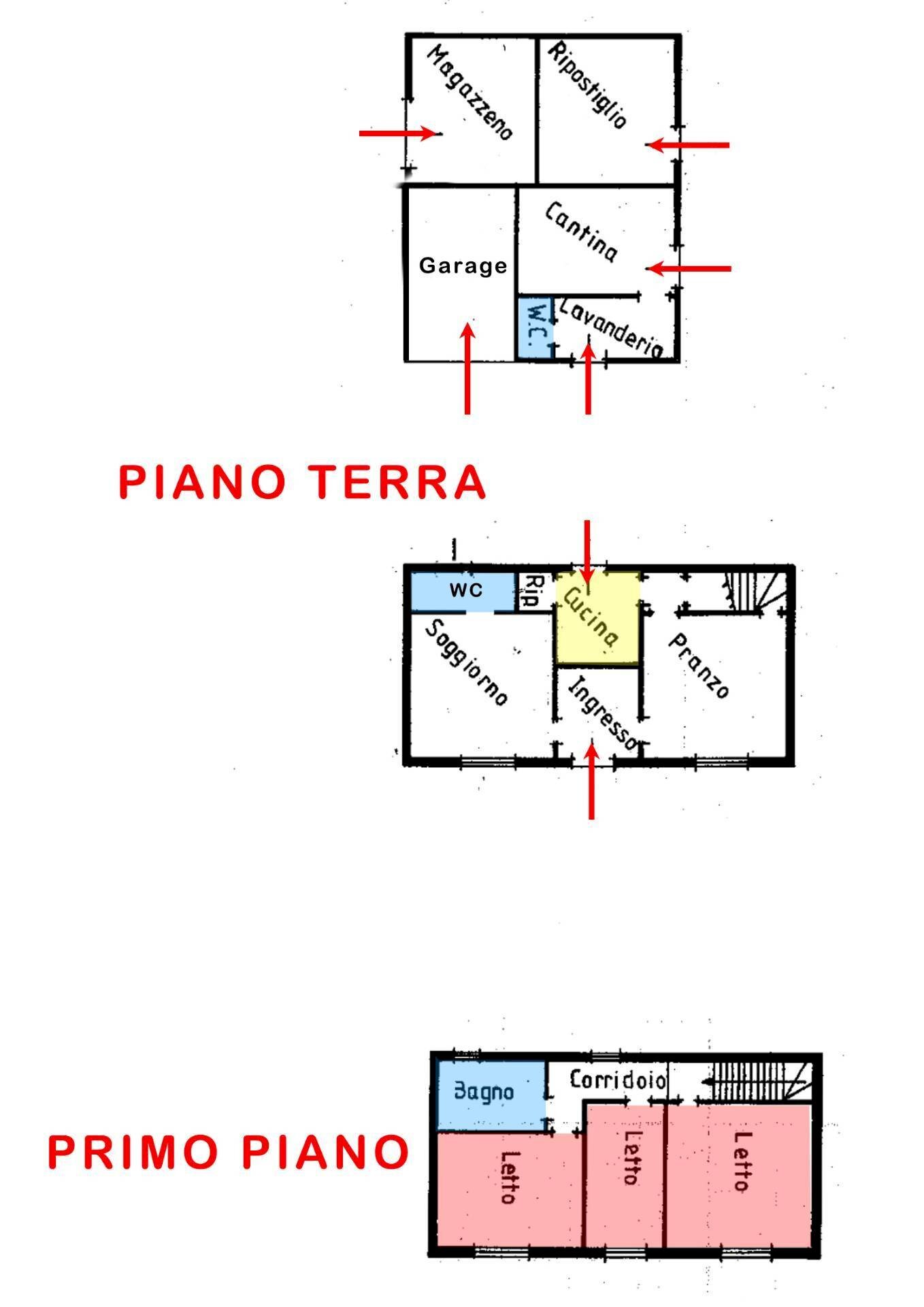 Foto 44 - Independent house via coronelle
 
10/h, Riva del Po - floor plans 1
