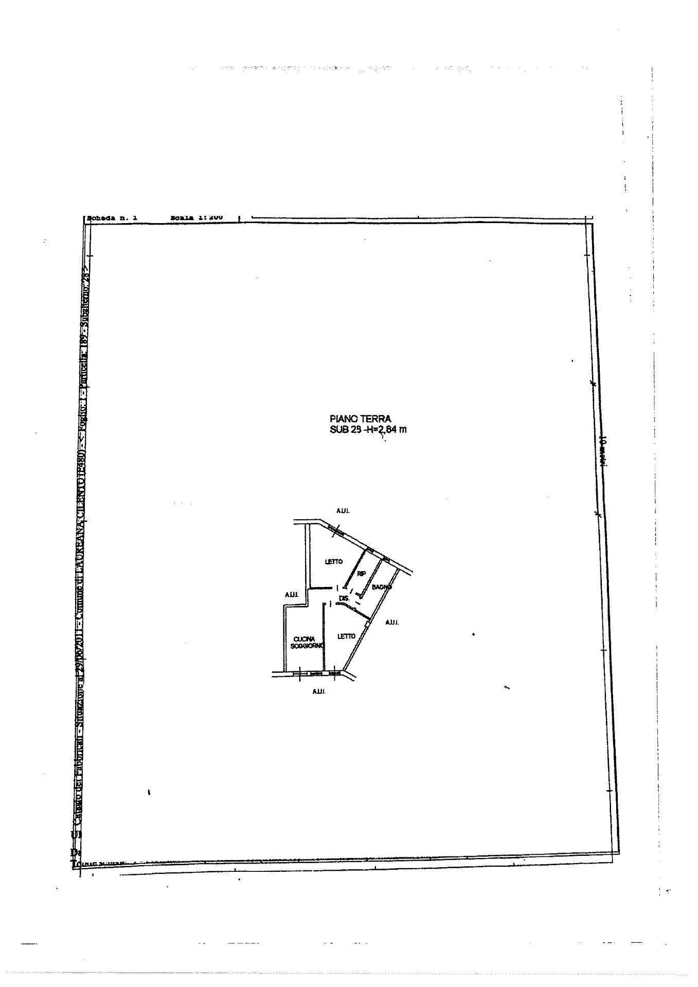 Foto 26 - Trilocale Via Villa Simeoni
 
snc, Laureana Cilento - planimetria 1