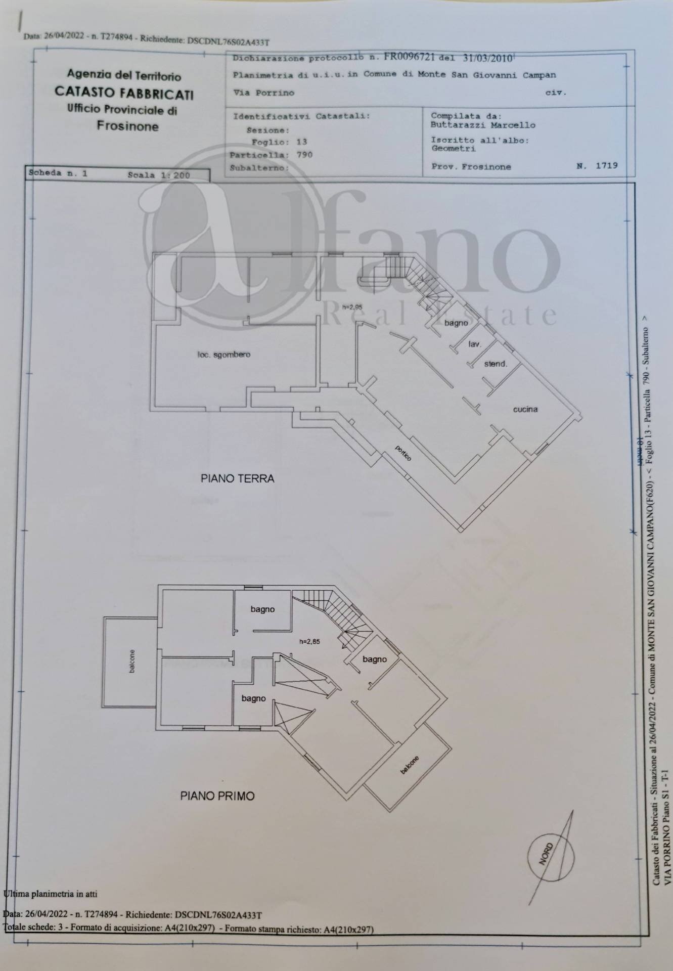 Foto 56 - Villa Via Porrino
 
snc, Monte San Giovanni Campano - floor plans 1