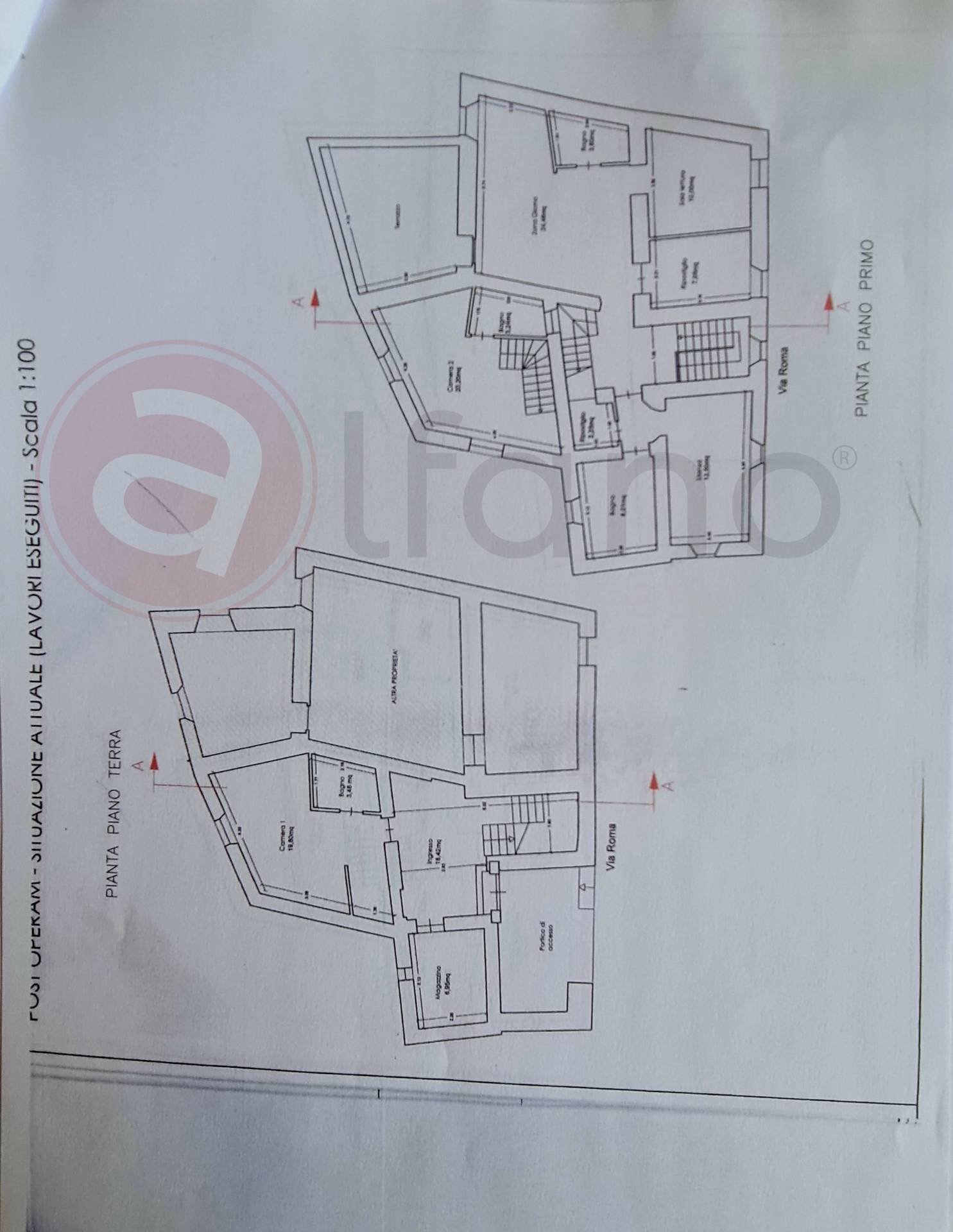 Foto 41 - Stabile - Palazzo Via Roma
 
38, Prossedi - planimetria 1