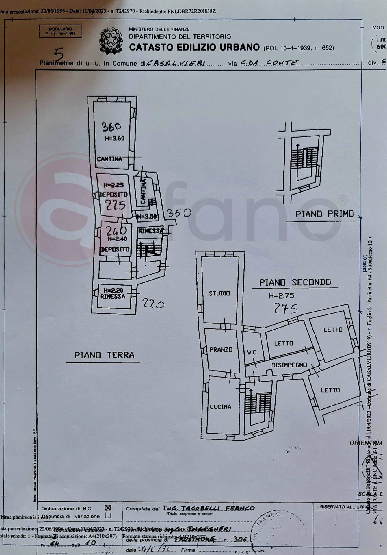 Foto 61 - Rustic Via Conte, Casalvieri - floor plans 1