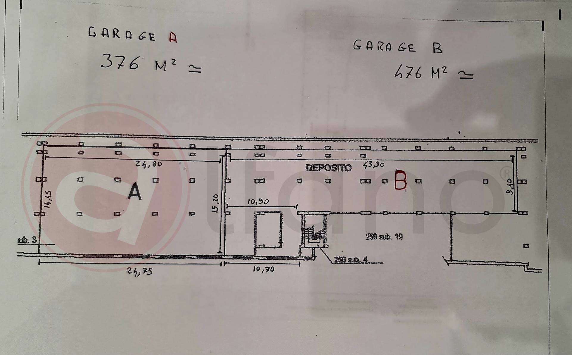 Foto 26 - Box Via Lione
 
snc, Atina - planimetria 1