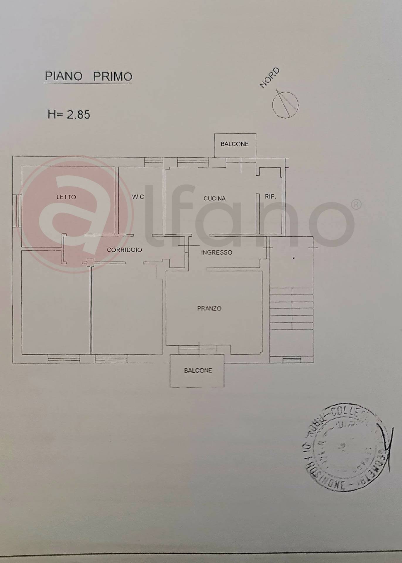 Foto 29 - Appartamento Via Carlo Cattaneo, Sora - planimetria 1