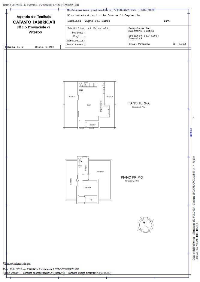 Foto 48 - Villa Strada Provinciale Caprolatta Secondo Tronco, Caprarola - floor plans 1