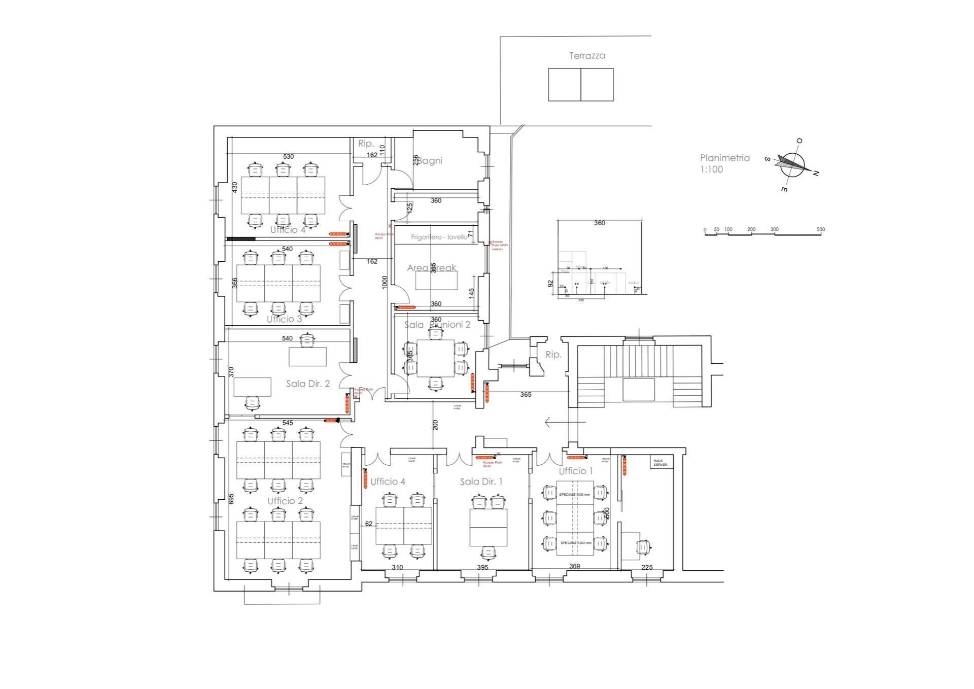 Foto 22 - Ufficio Via Flaminia, Roma - planimetria 1