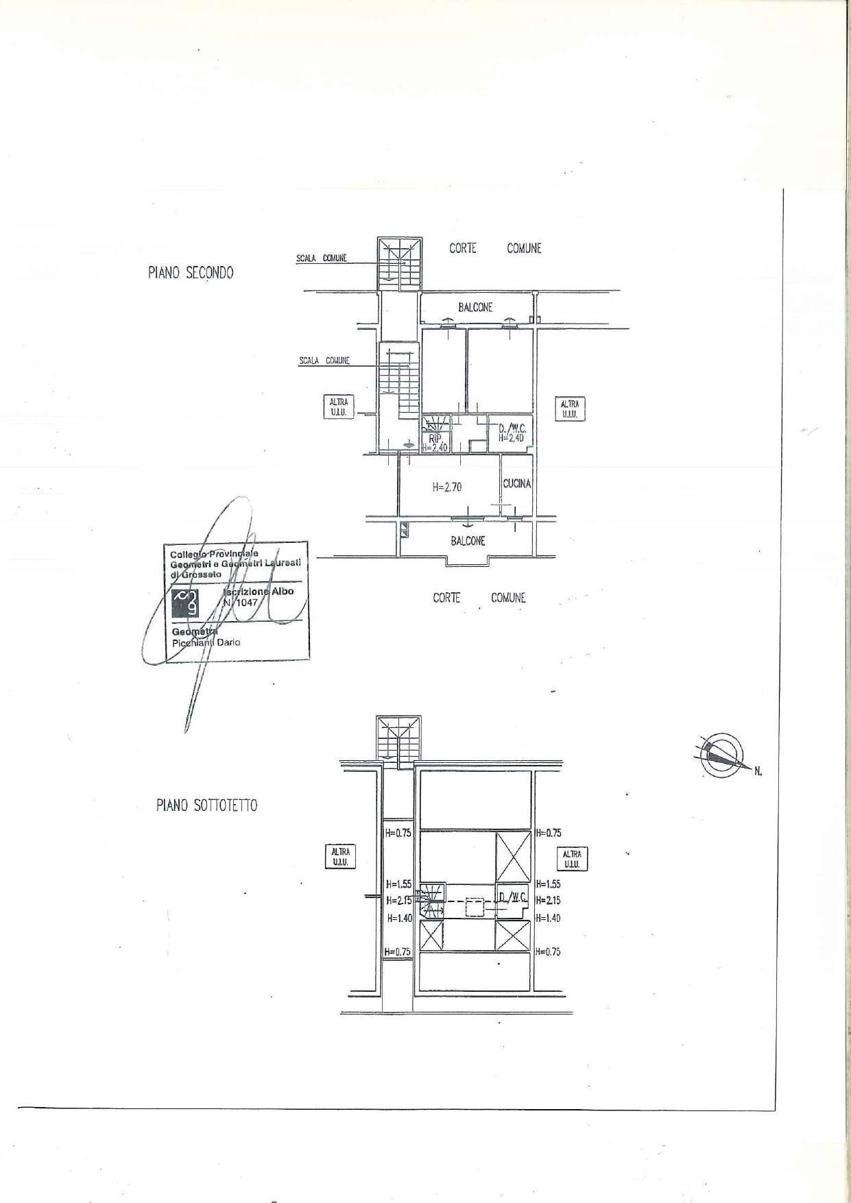 Foto 24 - Appartamento Via Caravaggio
 
185, Monte Argentario - planimetria 1