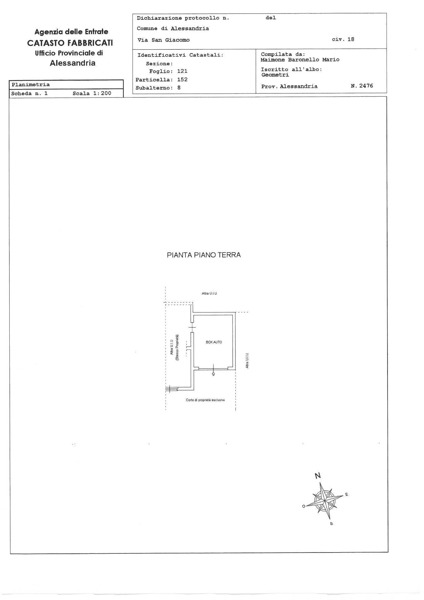 Foto 33 - Casa semi indipendente Alessandria - planimetria 1