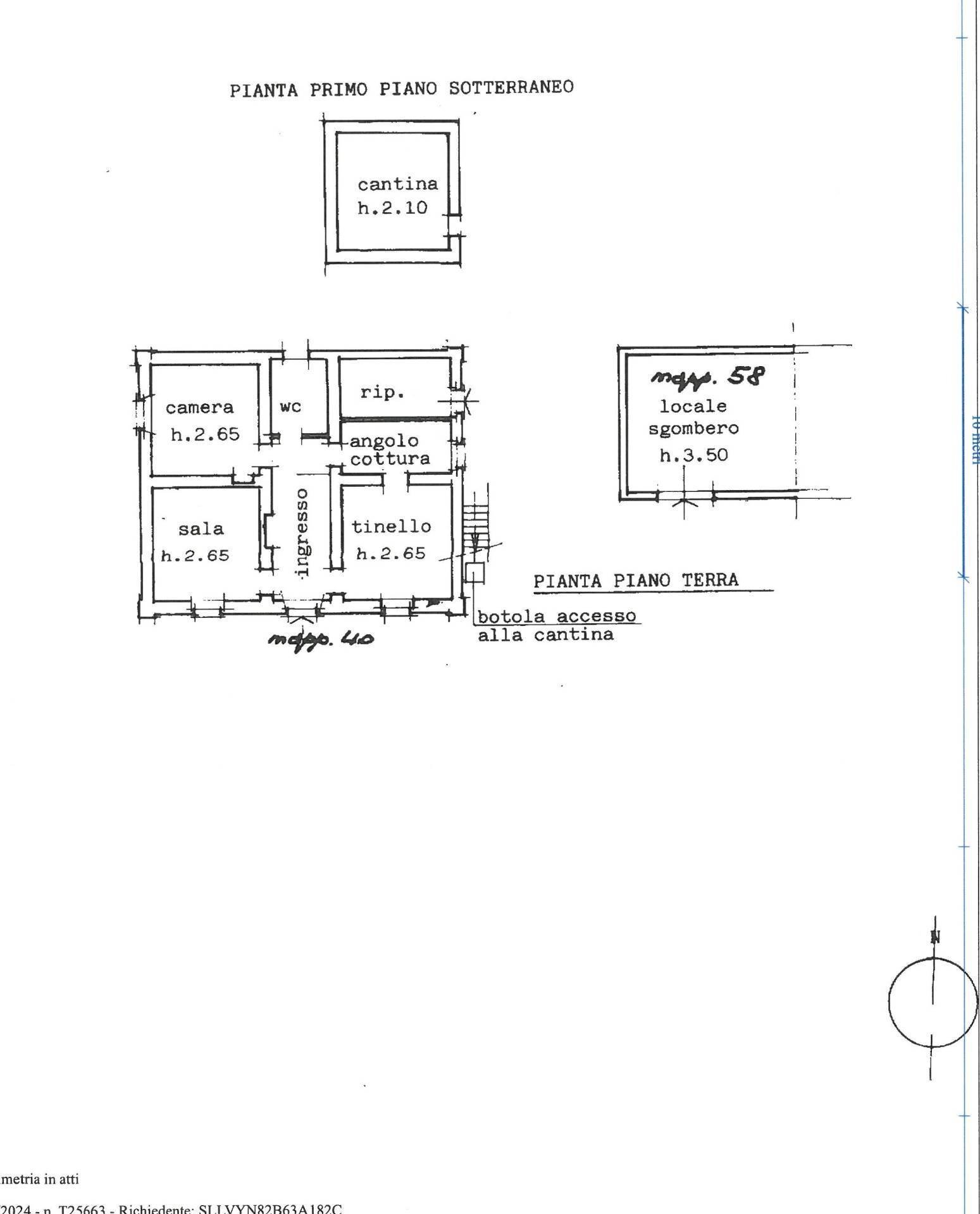 Foto 29 - Casa semi indipendente Oviglio - planimetria 1