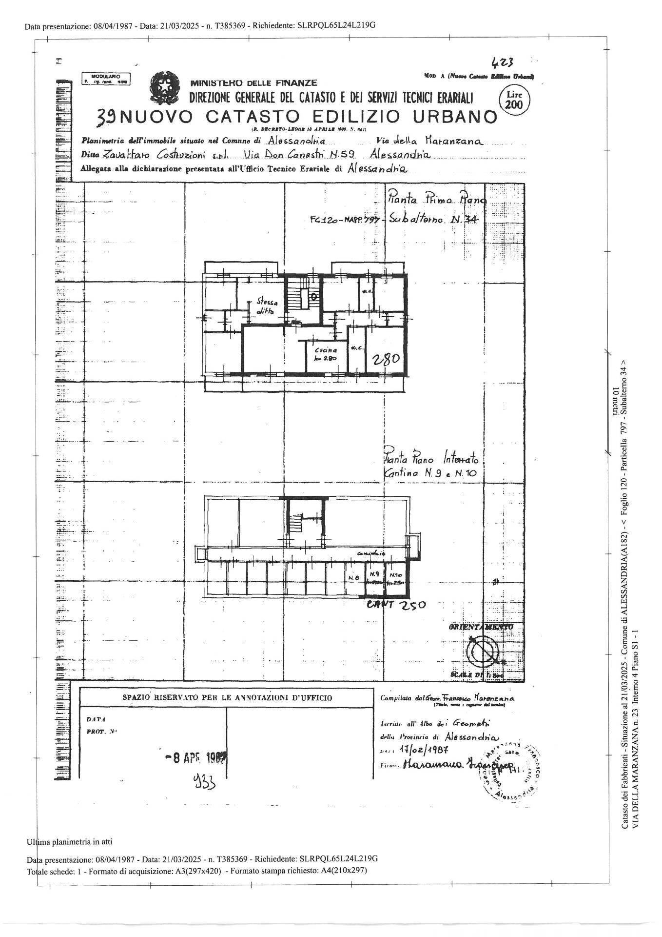 Foto 24 - Appartamento Alessandria - planimetria 1