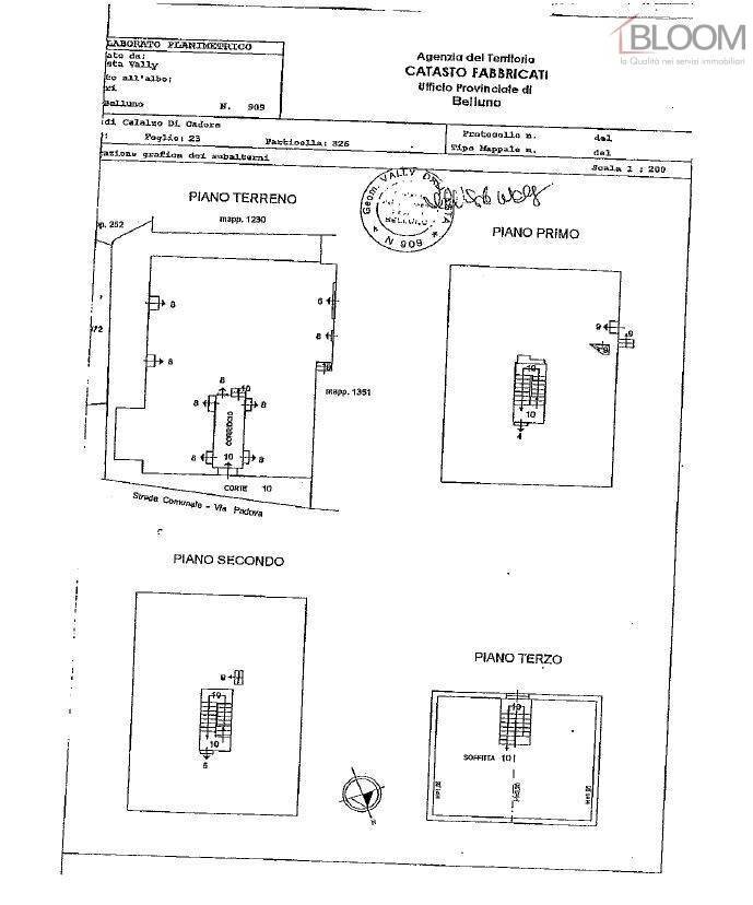 Foto 11 - Independent house via Padova
 
1, Calalzo di Cadore - floor plans 1
