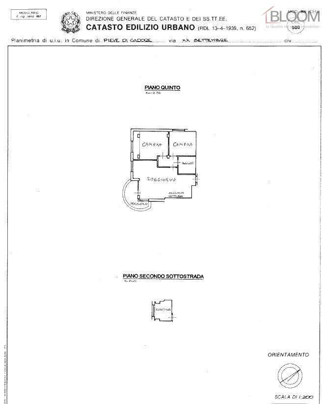 Foto 14 - Attic via XX Settembre
 
50, Pieve di Cadore - floor plans 1