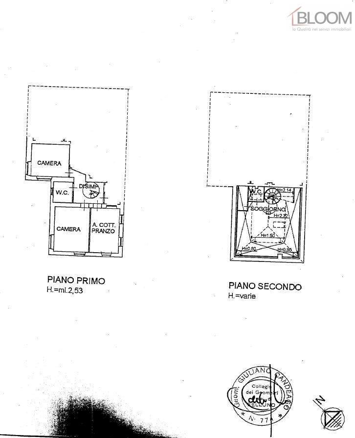Foto 2 - Independent house via Caravaggio
 
66, Calalzo di Cadore - floor plans 1