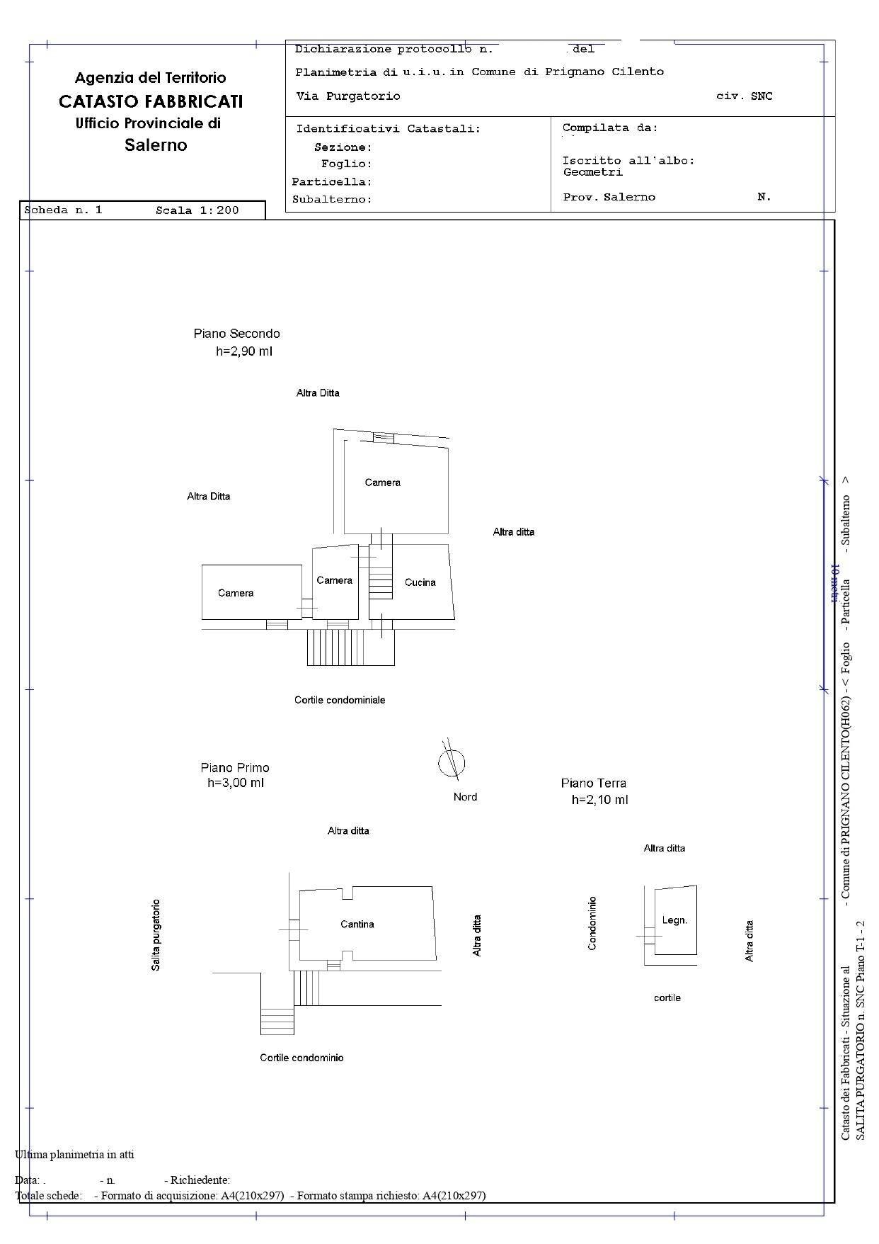 Foto 20 - Rustico Via Salita Purgatorio
 
snc, Prignano Cilento - planimetria 1