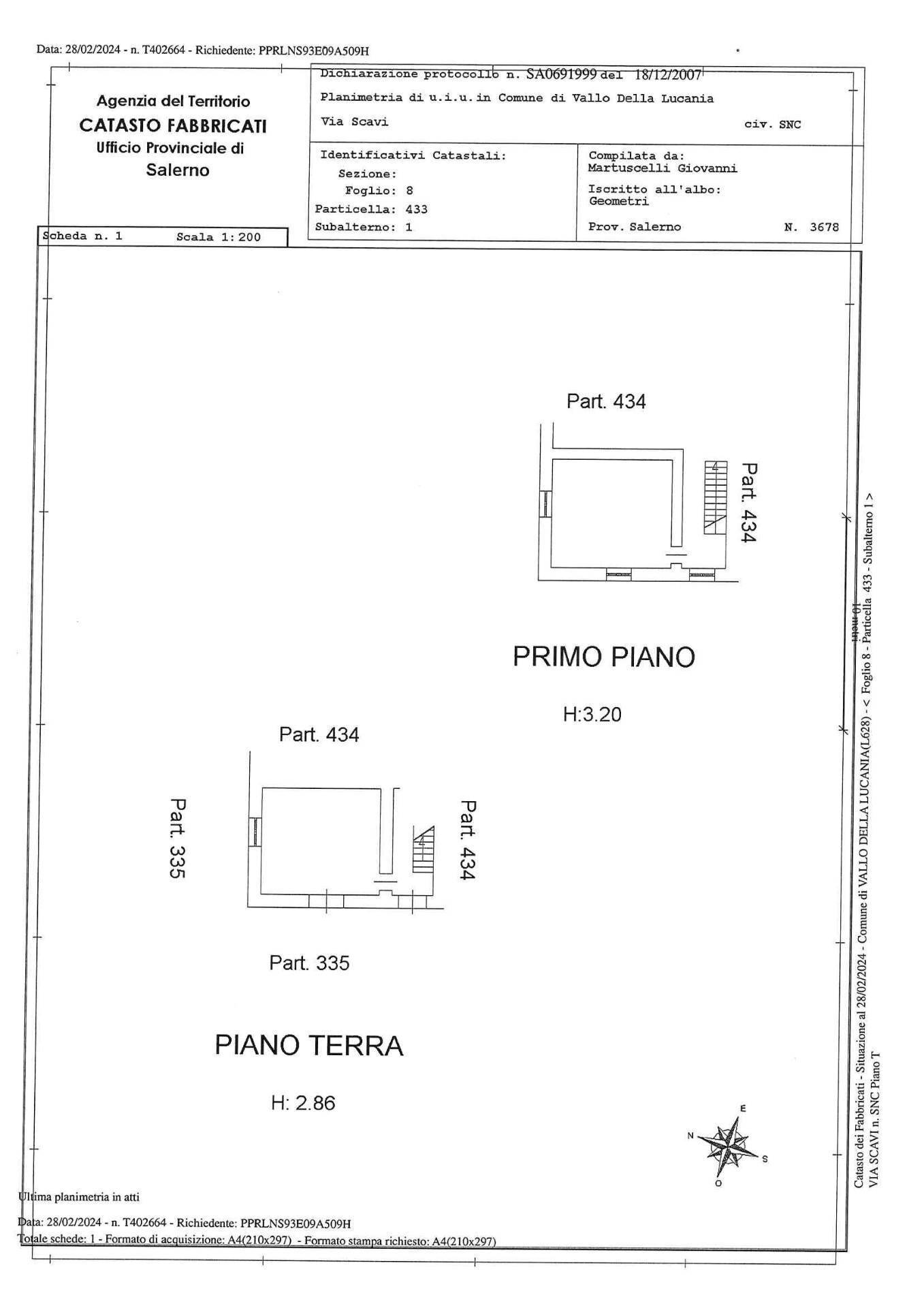 Foto 8 - Independent house Via Scavata, Vallo della Lucania - floor plans 1