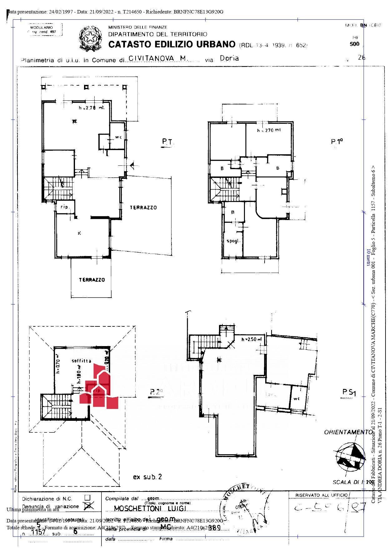 Foto 72 - Villa Via Doria
 
26, Civitanova Marche - planimetria 1