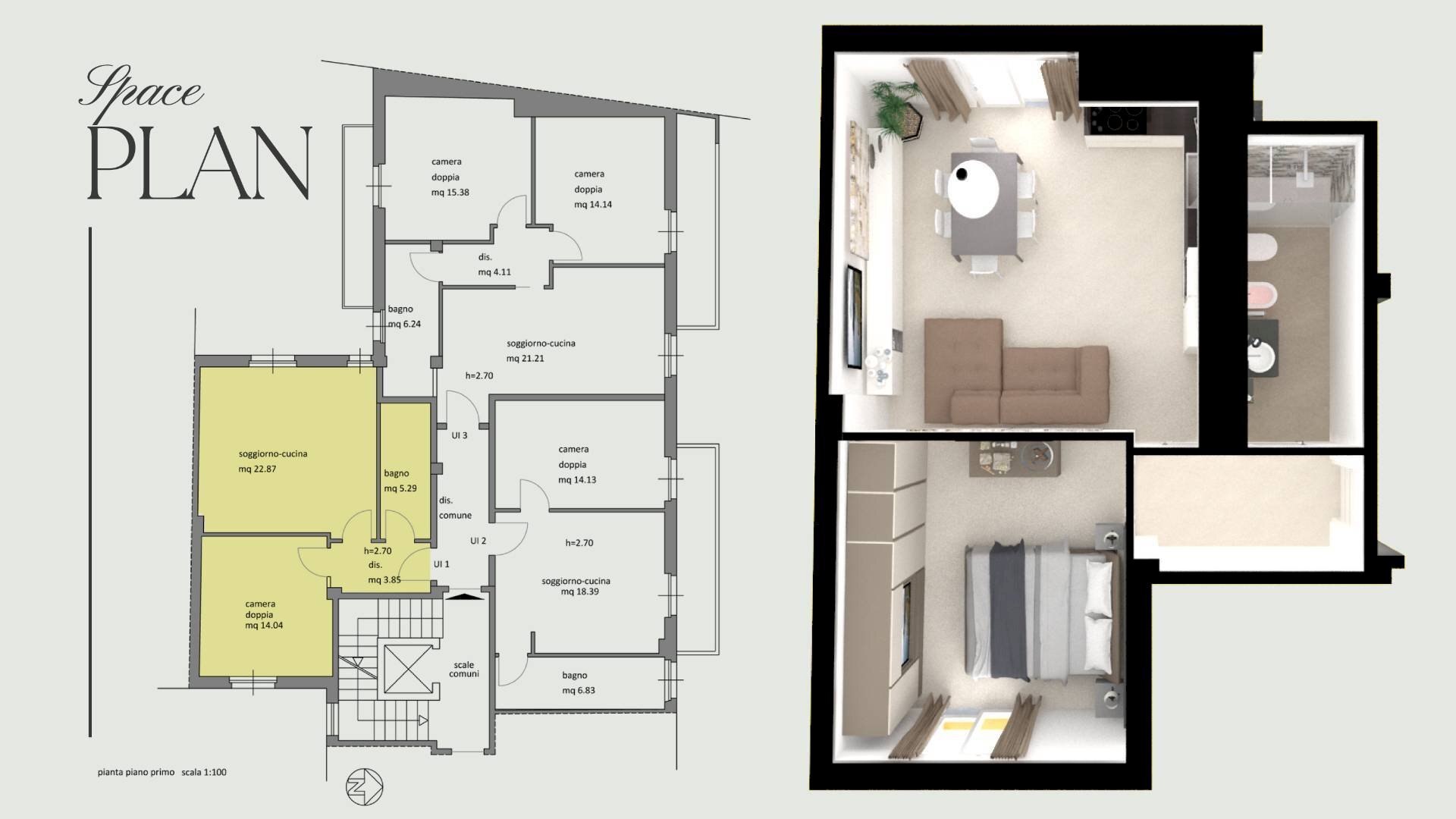 Foto 1 - Bilocale Corso Garibaldi, Civitanova Marche - planimetria 1