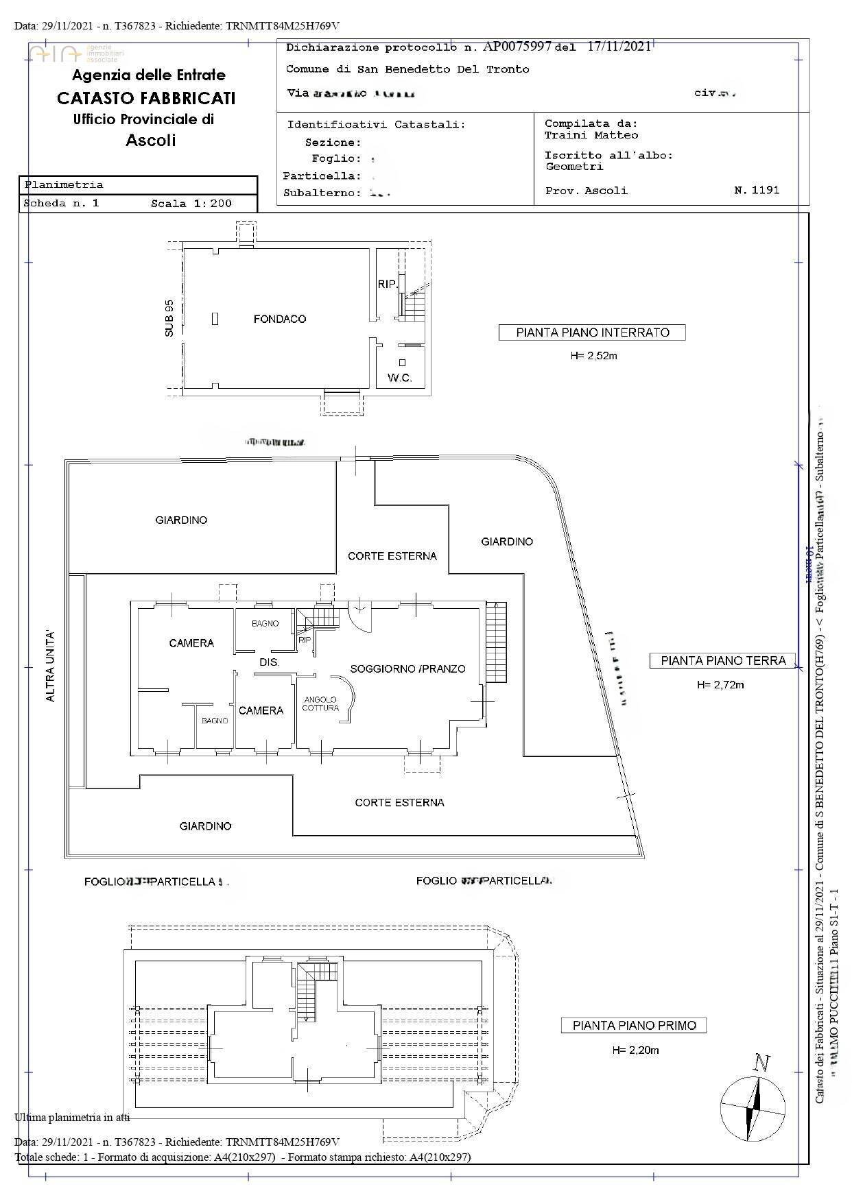 Foto 26 - Appartamento via dei mille
 
107, San Benedetto del Tronto - planimetria 1
