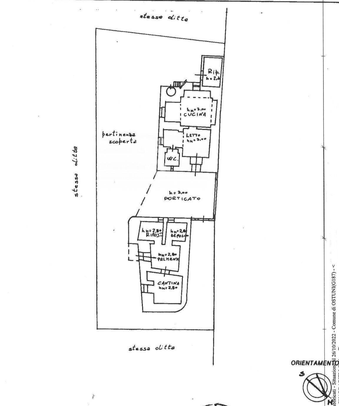 Foto 46 - Baita Contrada Guardariello
 
Snc, Ostuni - planimetria 1