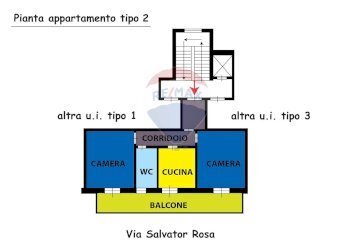 Pianta 2D - Bilocale Via Aniello Falcone
 
13, Casavatore - foto 1