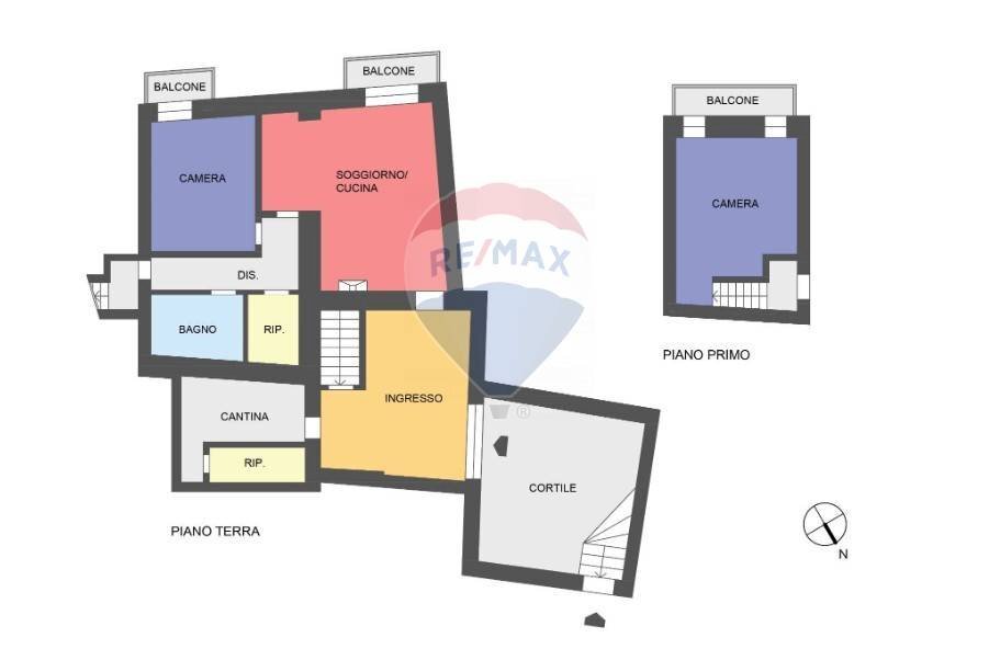 Pianta 2D - Appartamento Ponna - planimetria 1