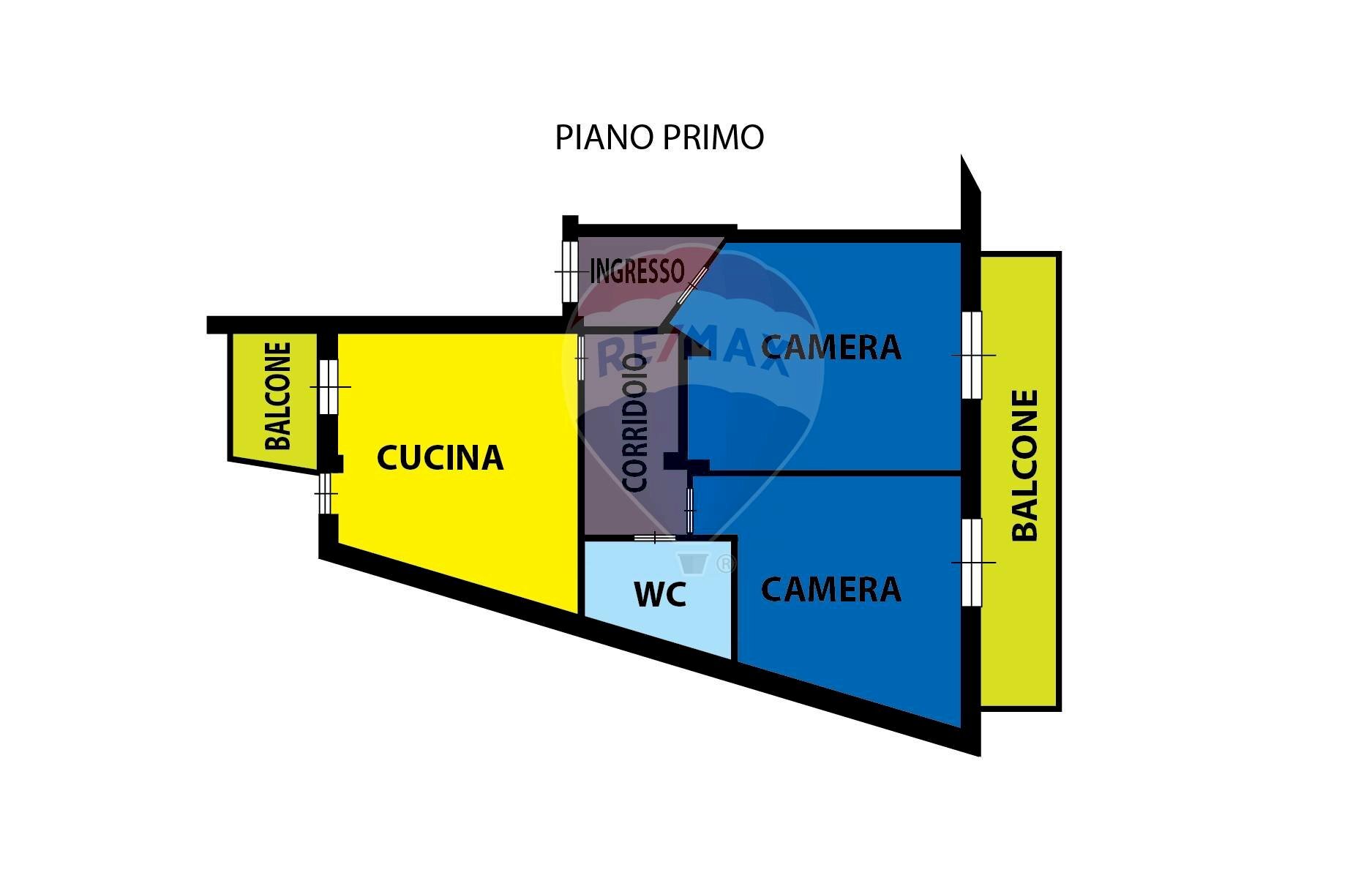 Pianta 2D - Quadrilocale via Casa Baiano
32, Marano di Napoli - foto 2