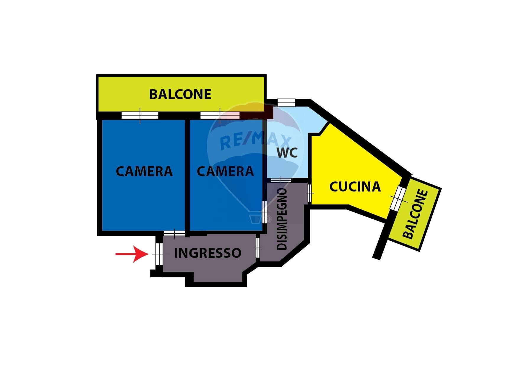 Pianta 2D - Quadrilocale via Casa Baiano
 
32, Marano di Napoli - foto 2