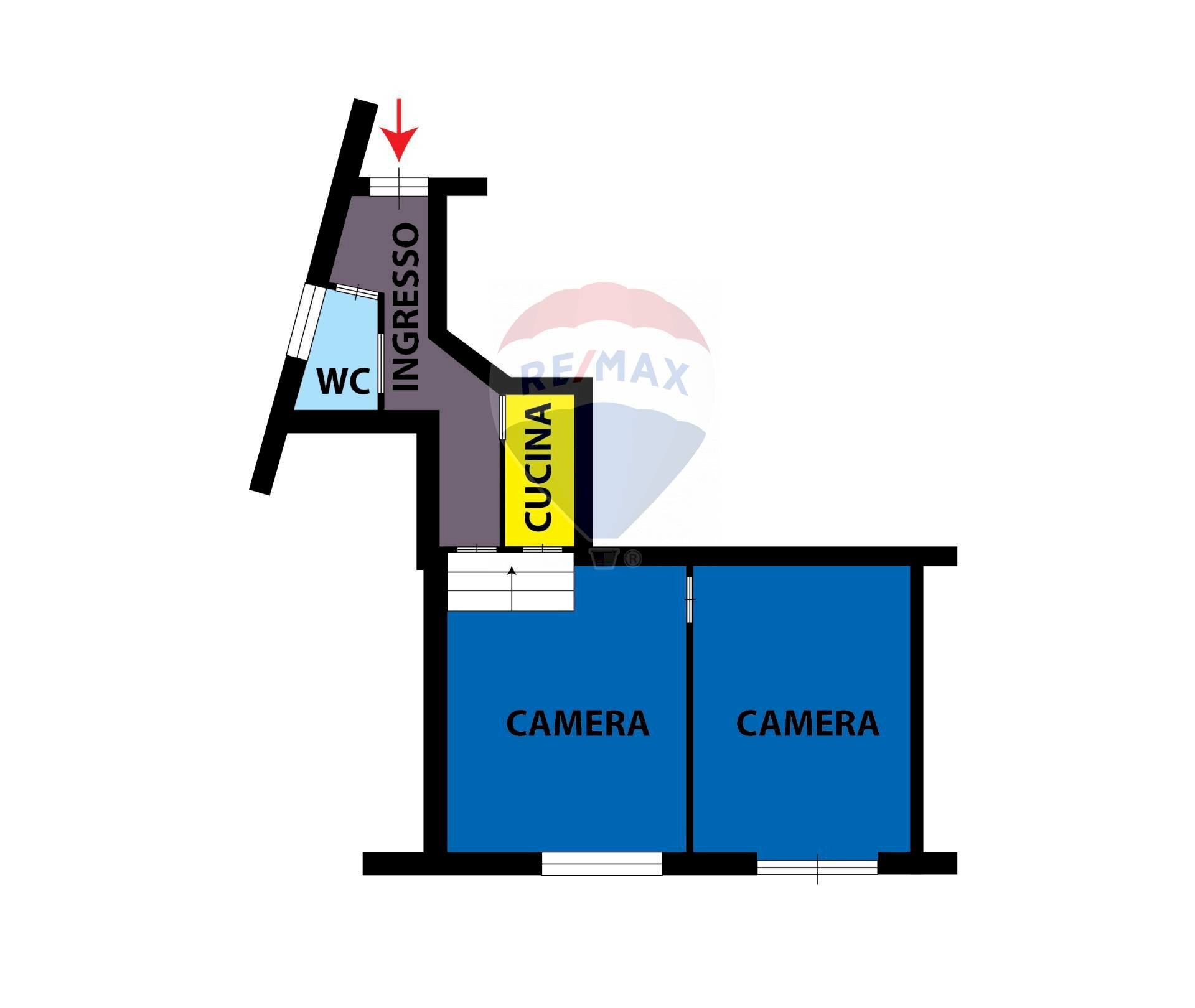 Pianta 2D - Three-room apartment Marano di Napoli - floor plans 1
