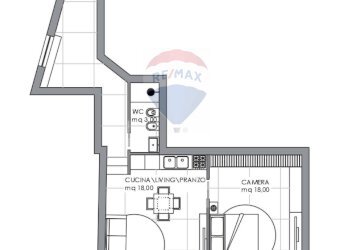 Pianta 2D - Trilocale Marano di Napoli - foto 3