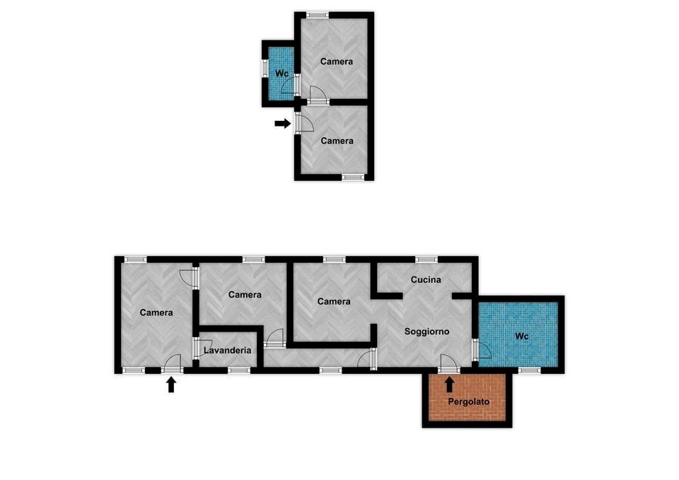 Foto 29 - Casa indipendente Contrada Kazen, Pantelleria - planimetria 1