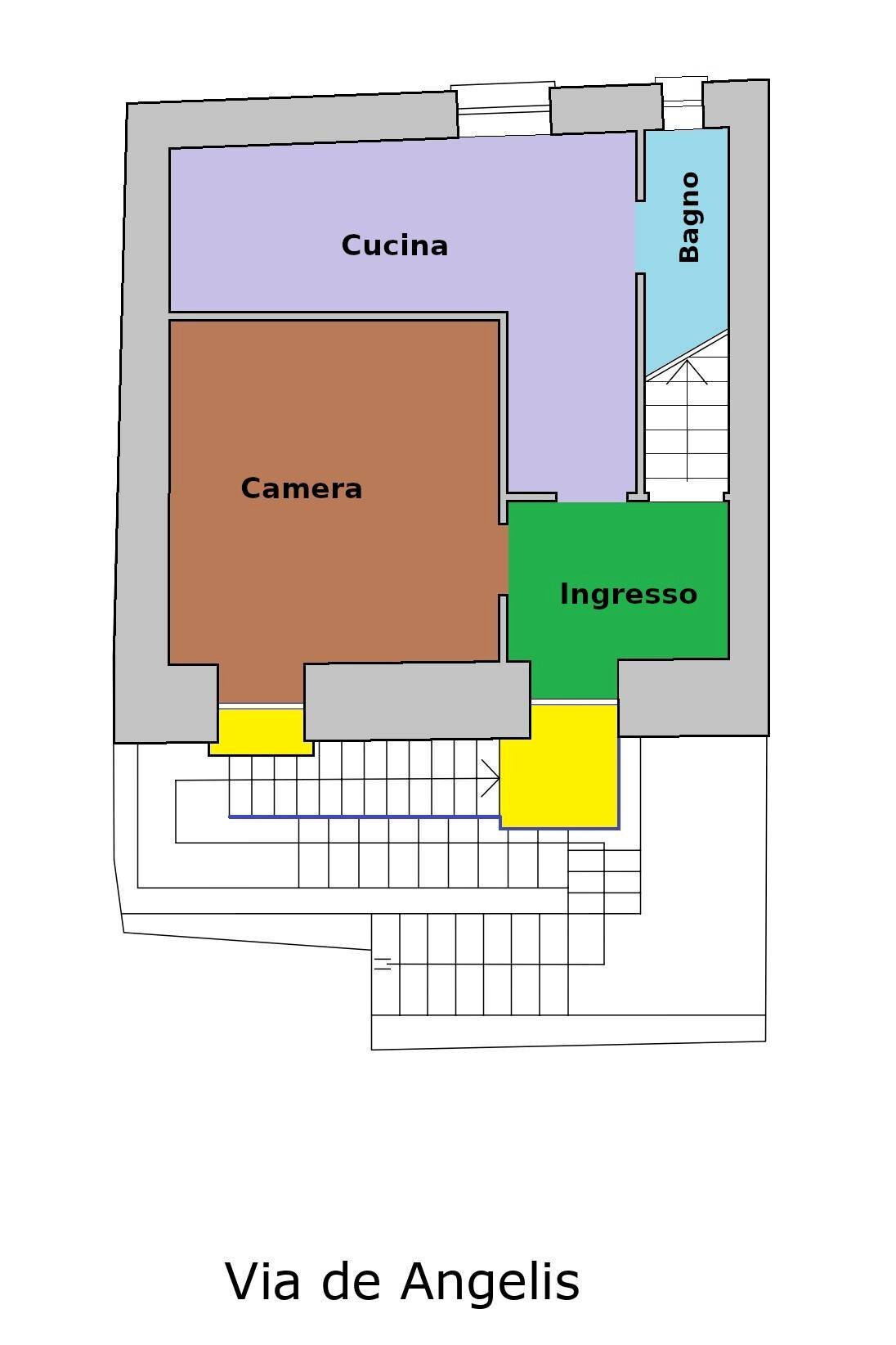 Foto 18 - Bilocale Via DE ANGELIS
 
32, Ischitella - planimetria 1
