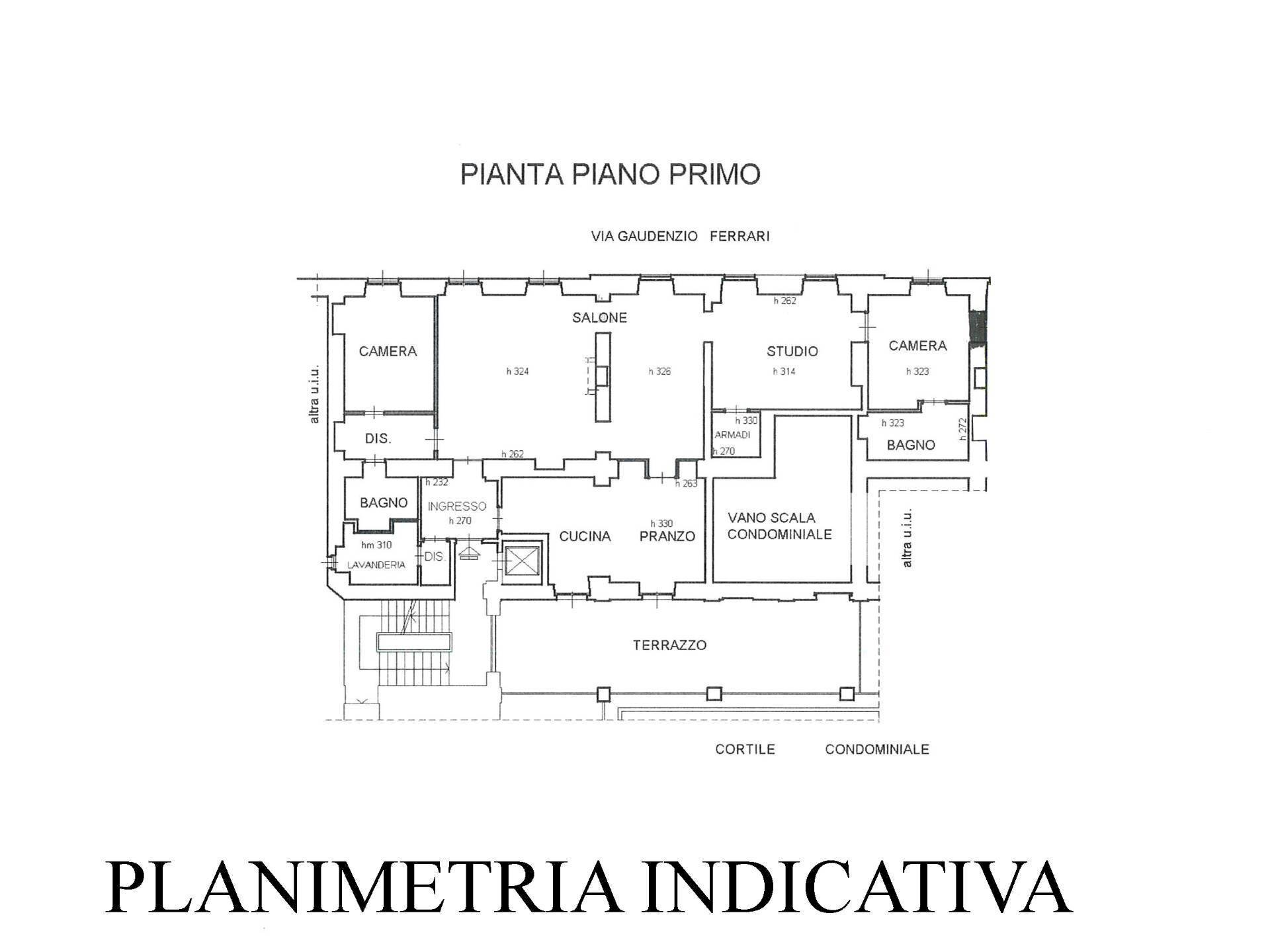 Foto 21 - Appartamento Via Gaudenzio Ferrari
 
3, Torino - planimetria 1