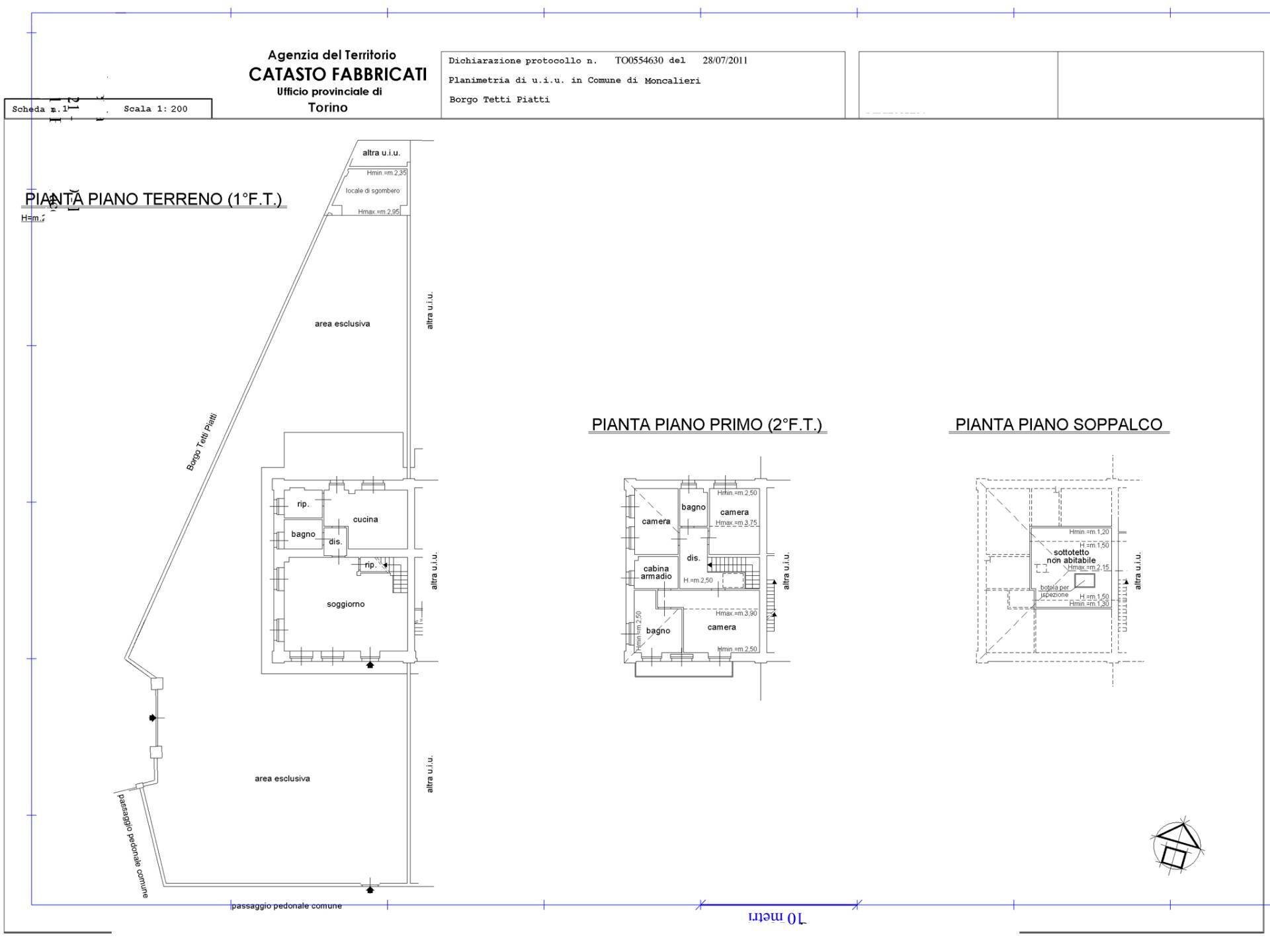 Foto 55 - Villa Strada Tetti Piatti, Moncalieri - floor plans 1