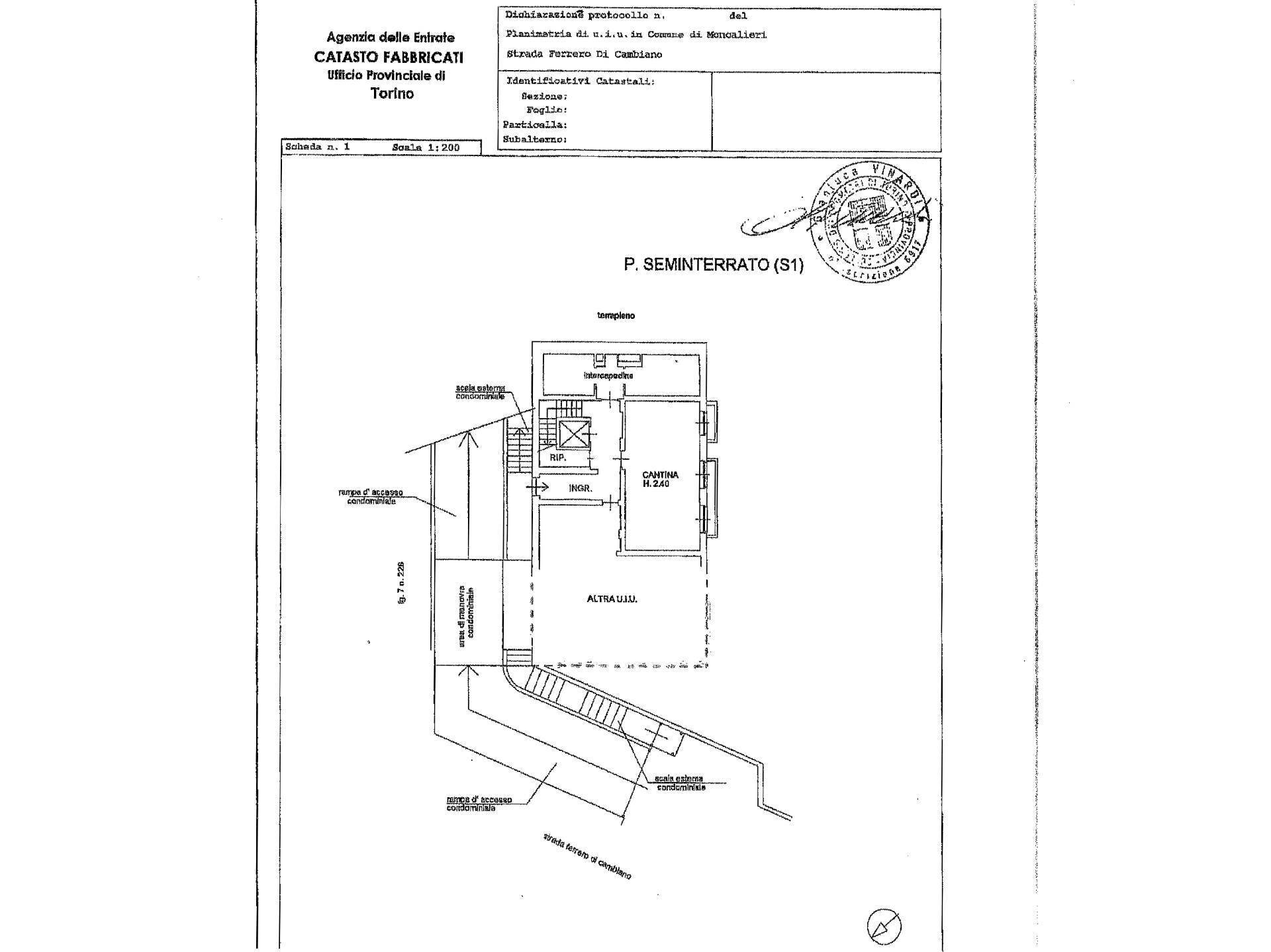 Foto 31 - Quadrilocale Strada Ferrero di Cambiano
 
12, Moncalieri - planimetria 1
