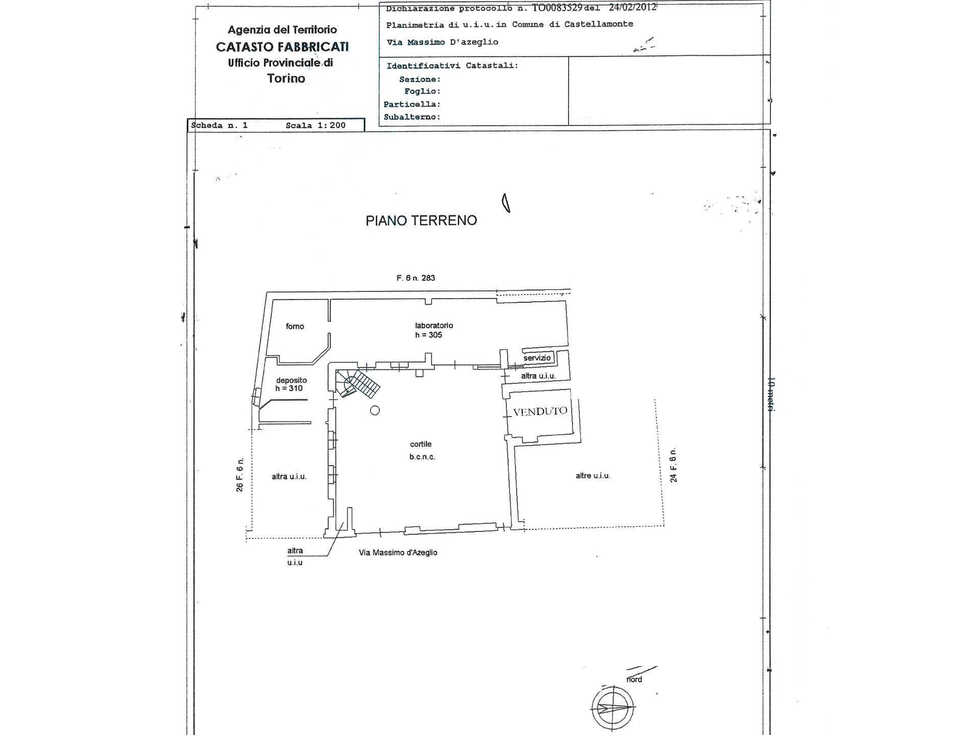 Foto 7 - Shop Via Massimo D'Azeglio, Castellamonte - floor plans 1