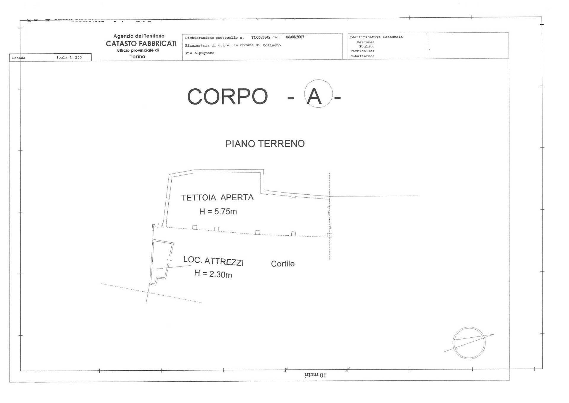 Foto 15 - Terreno edificabile Via Alpignano, Collegno - planimetria 1