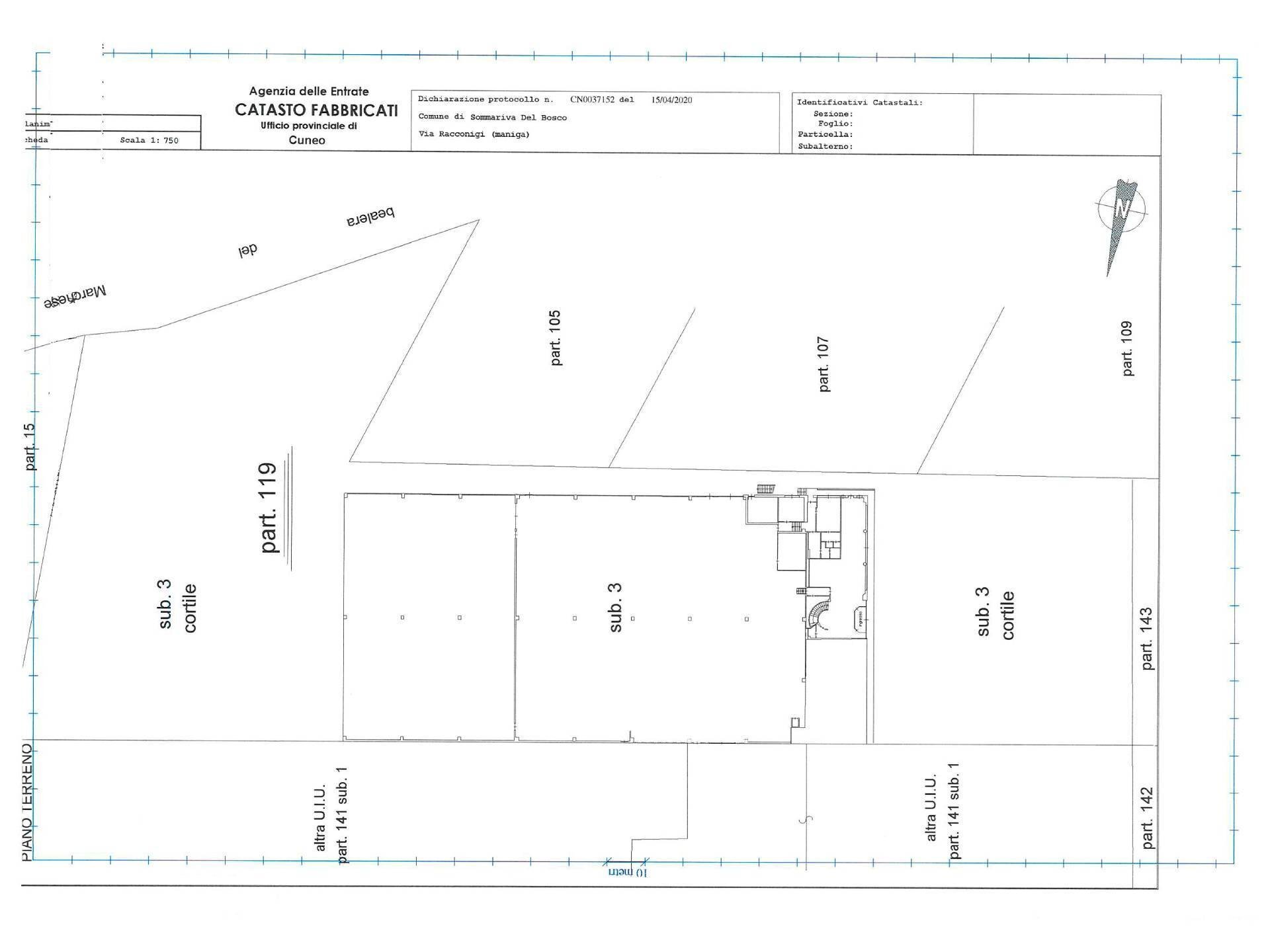 Foto 34 - Capannone Strada della Maniga, Sommariva del Bosco - planimetria 1