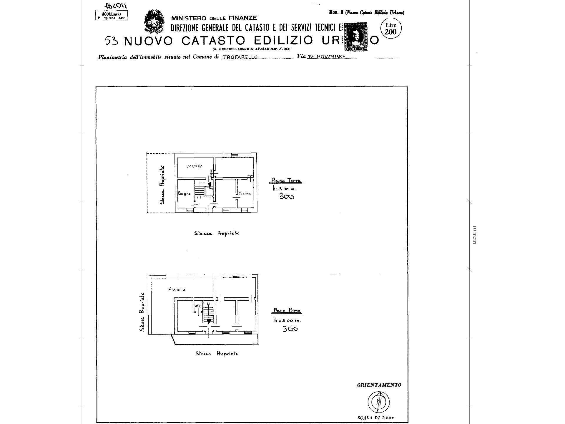 Foto 19 - Independent house Via IV Novembre, Trofarello - floor plans 1