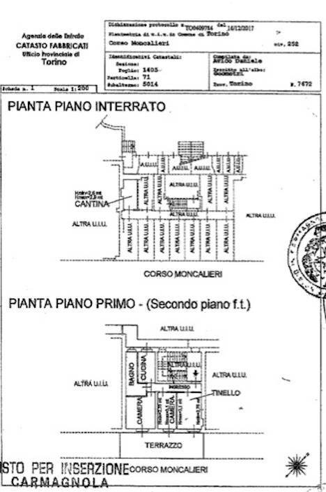 Foto 20 - Three-room apartment Corso Moncalieri
 
252, Torino - floor plans 1