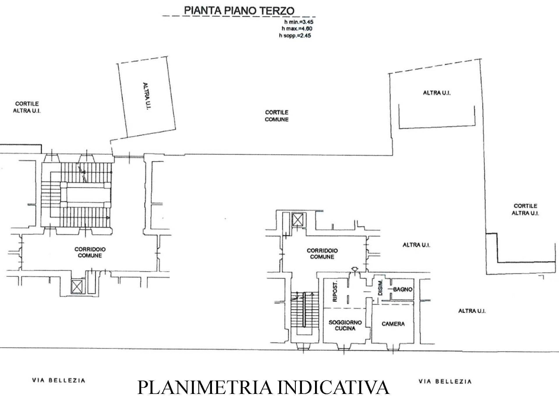 Foto 17 - Three-room apartment Via Bellezia
 
14, Torino - floor plans 1
