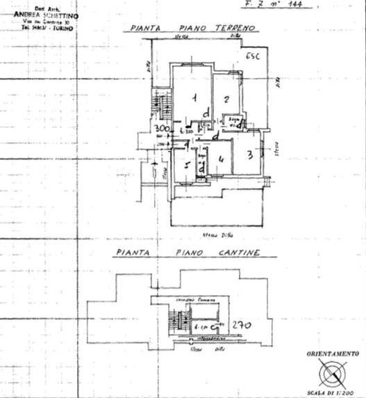 Foto 48 - Appartamento Via Segantini
 
30/1, Moncalieri - planimetria 1