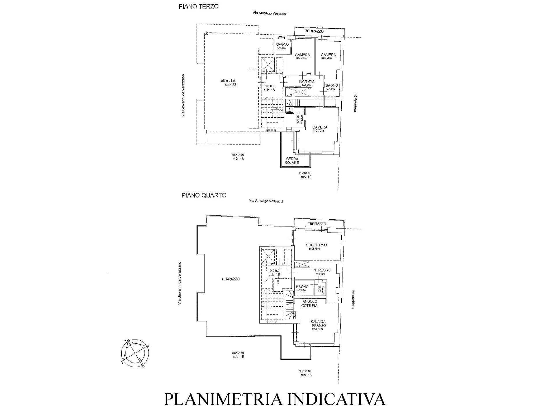 Foto 42 - Attico Via Giovanni Da Verazzano, Torino - planimetria 1