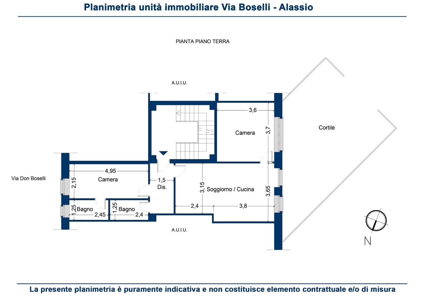 Foto 22 - Appartamento VIA BOSELLI
 
12, Alassio - planimetria 1