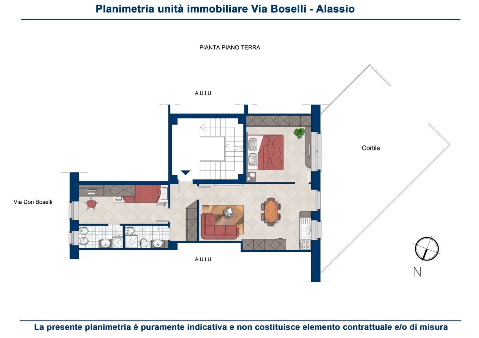 Foto 23 - Trilocale VIA BOSELLI
 
12, Alassio - planimetria 1