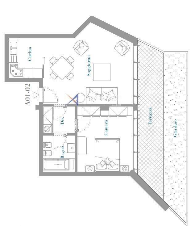 Foto 14 - Appartamento Sanremo - planimetria 1