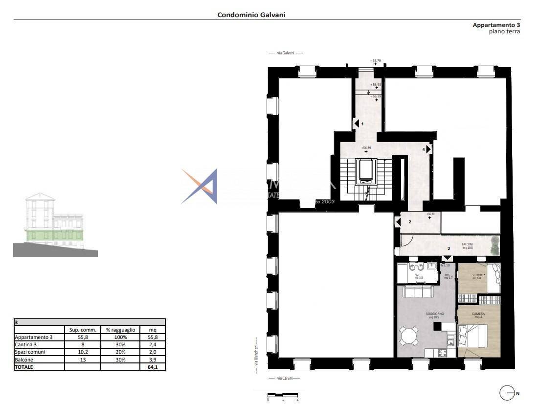Foto 4 - Appartamento Sanremo - planimetria 1