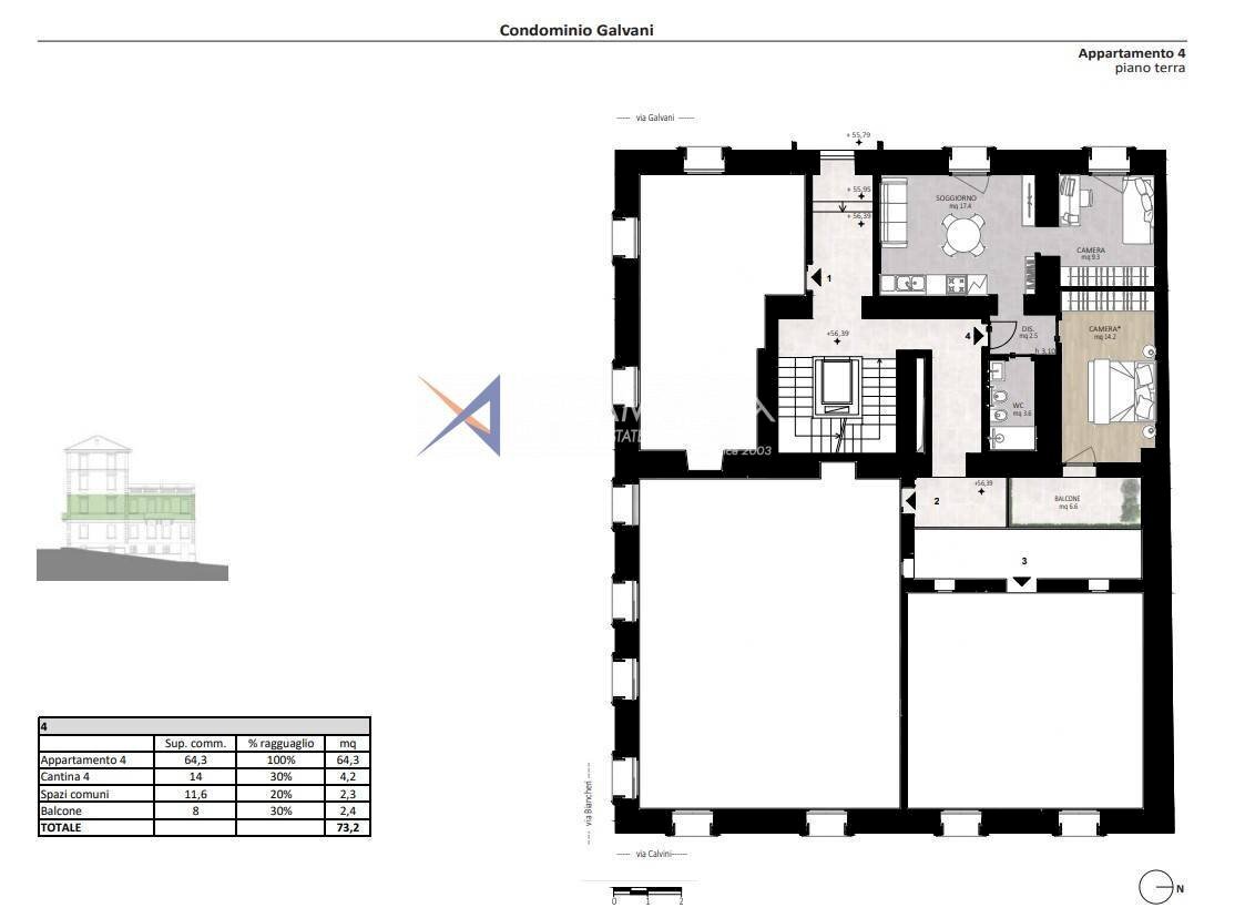 Foto 4 - Appartamento Sanremo - planimetria 1