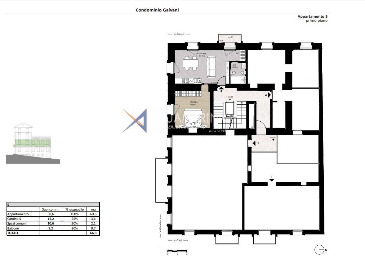 Foto 4 - Appartamento Sanremo - planimetria 1